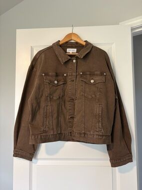 Dear John Chocolate Brown Women’s XL Denim Jacket